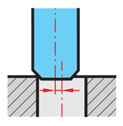 Misalignment of hole